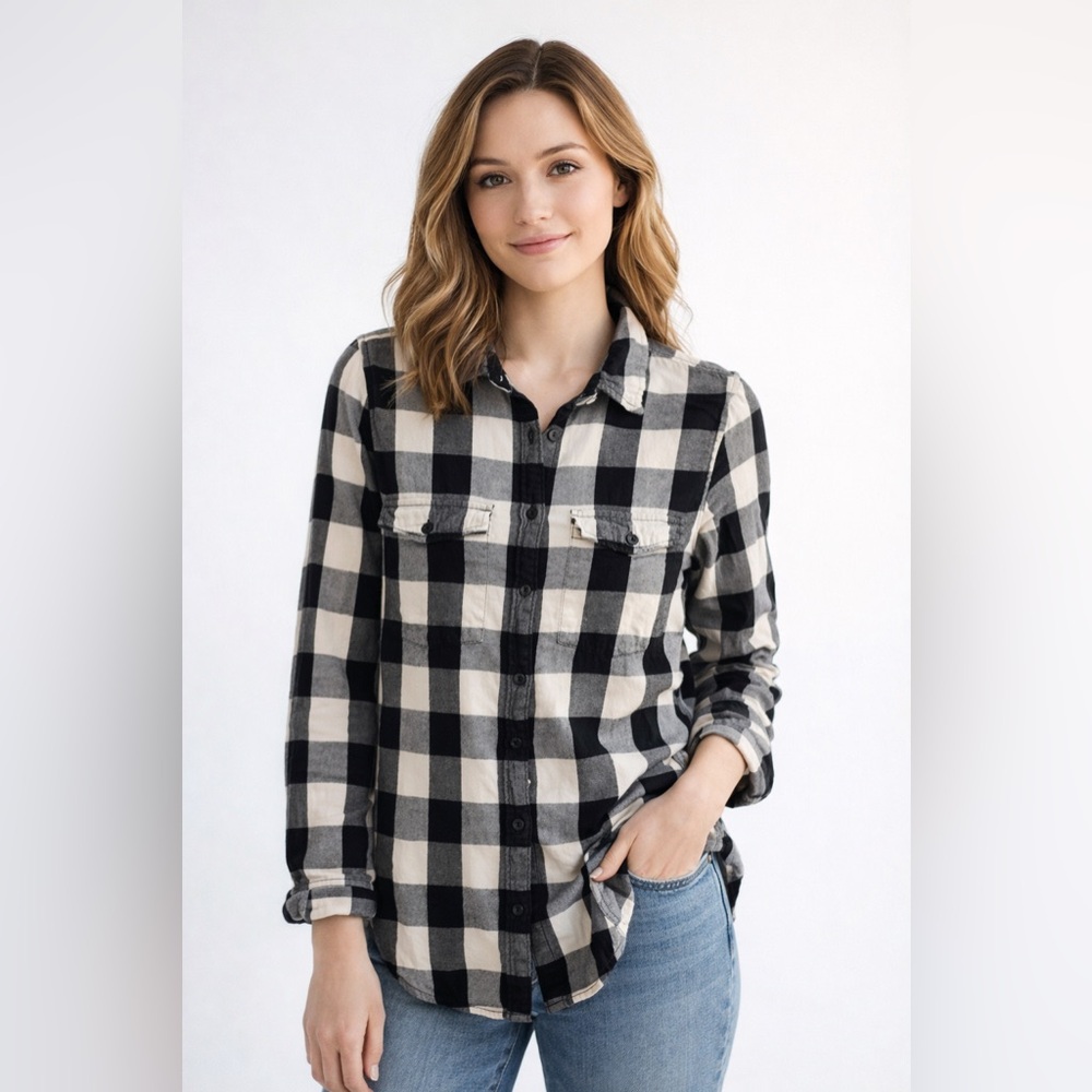 Ralph Lauren Denim‎ & Supply Buffalo Check Flannel Shirt Sz. M